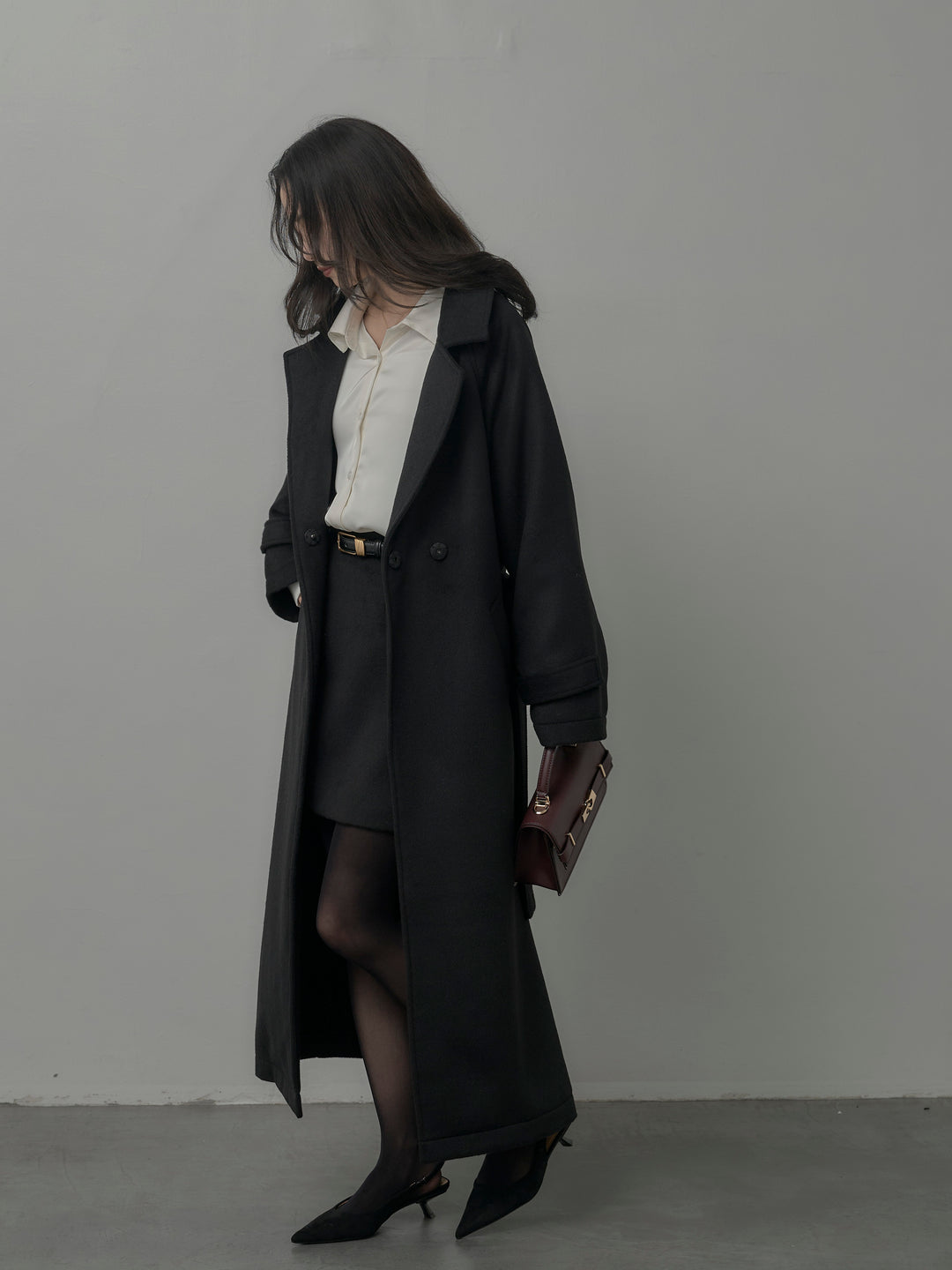 【Essential】ウールタッチミニスカート