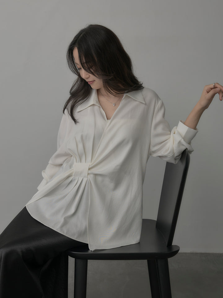 [予約]フロントラップデザインシャツ