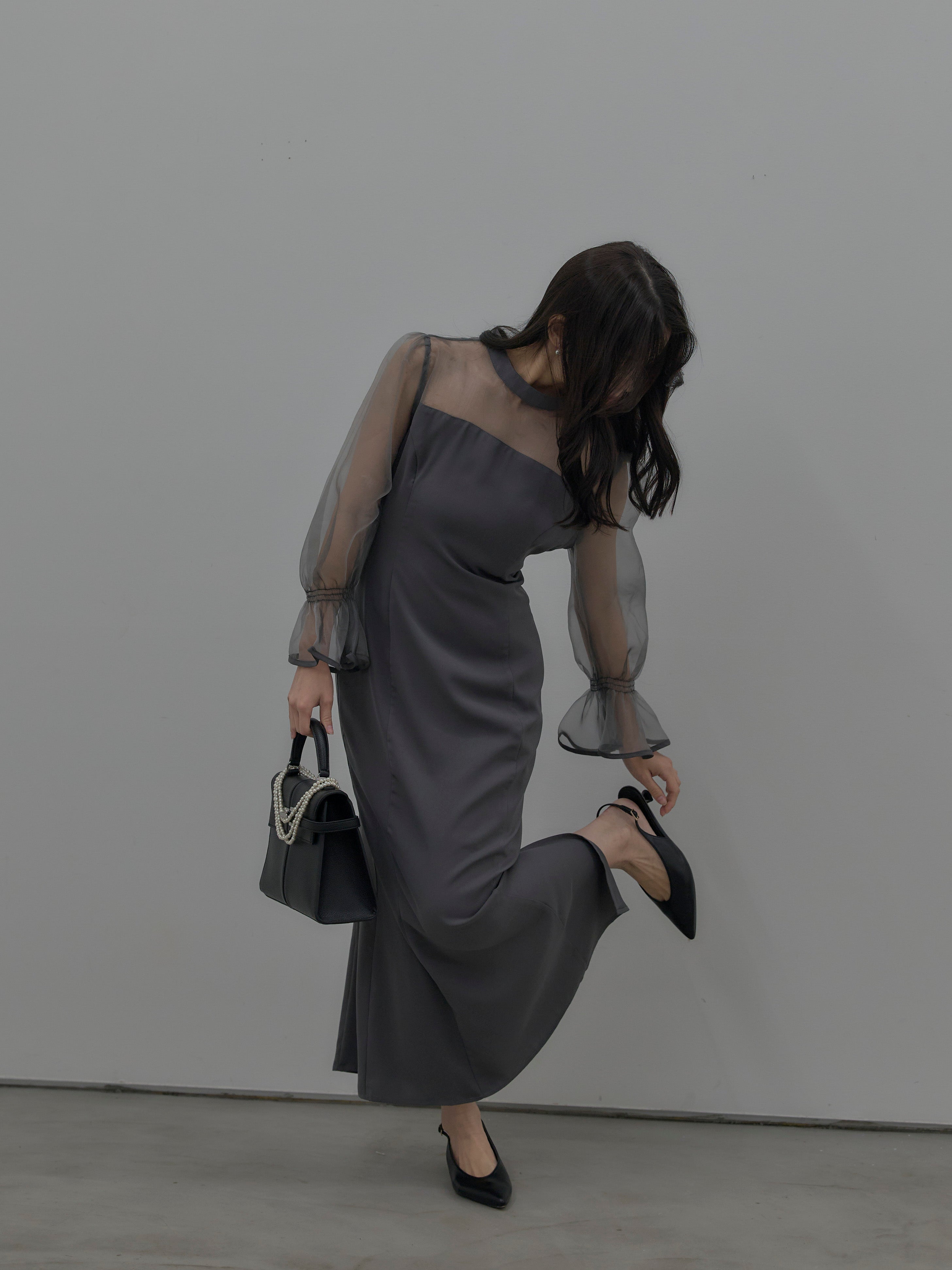 essential】スタンドカラーマーメイドドレス – nairo