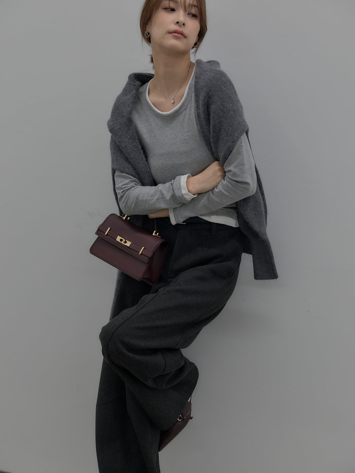 カーブデザインスウェットライクパンツ