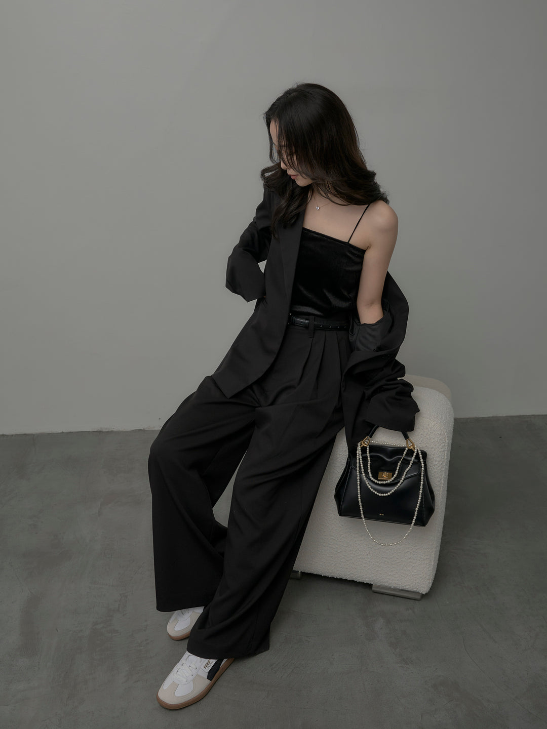 【Essential】ボックスシルエットテーラードジャケット