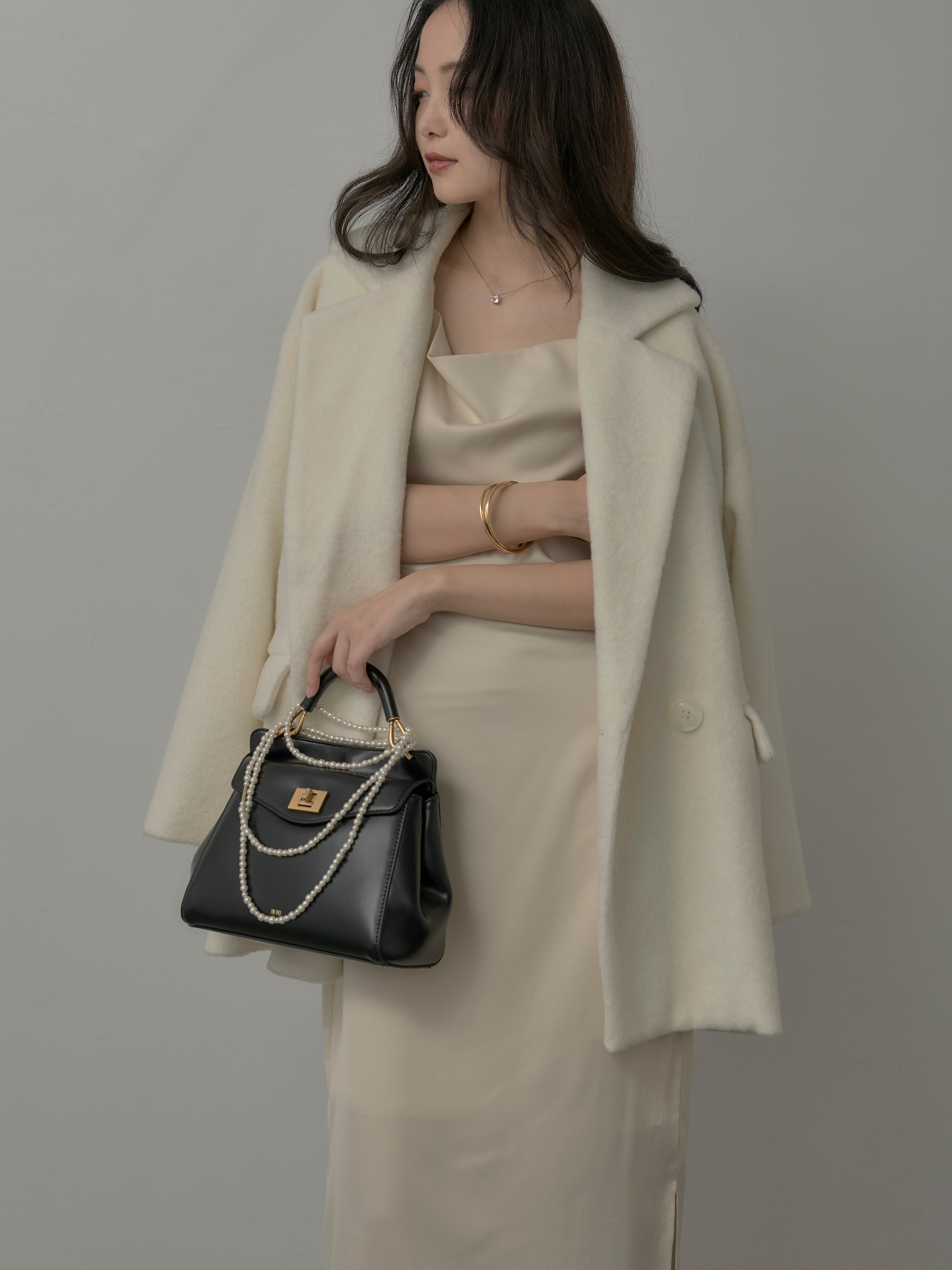 nairo 【Essential】サテンドレープキャミワンピ Essential】サテンドレープキャミワンピ – nairo