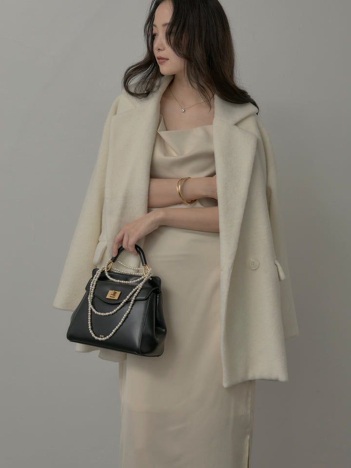 【SET】【Essential】オーバーサイズジャケットコート+【Essential】サテンドレープキャミワンピ(2set)