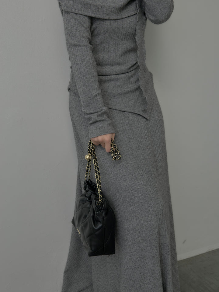 リブニットオフショルSETUP