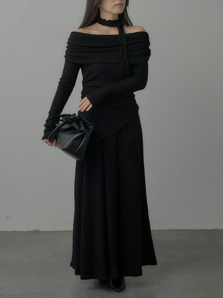 リブニットオフショルSETUP