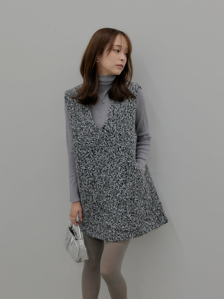 ブークレVネックミニワンピース