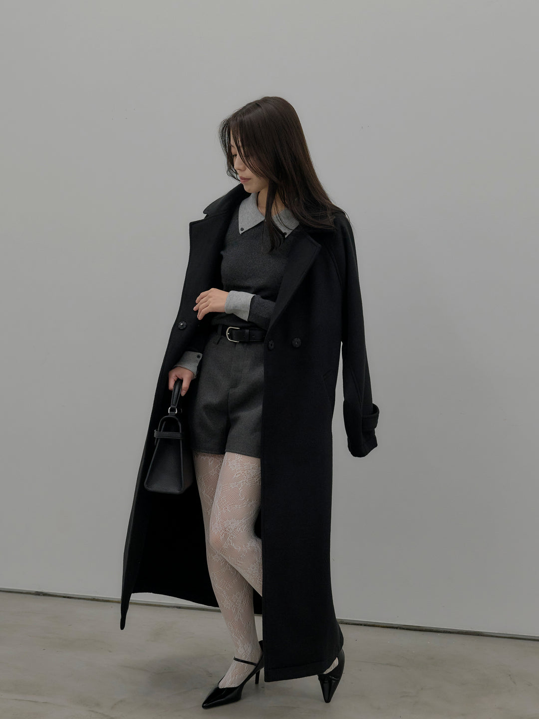 ウールタッチミニショートパンツ