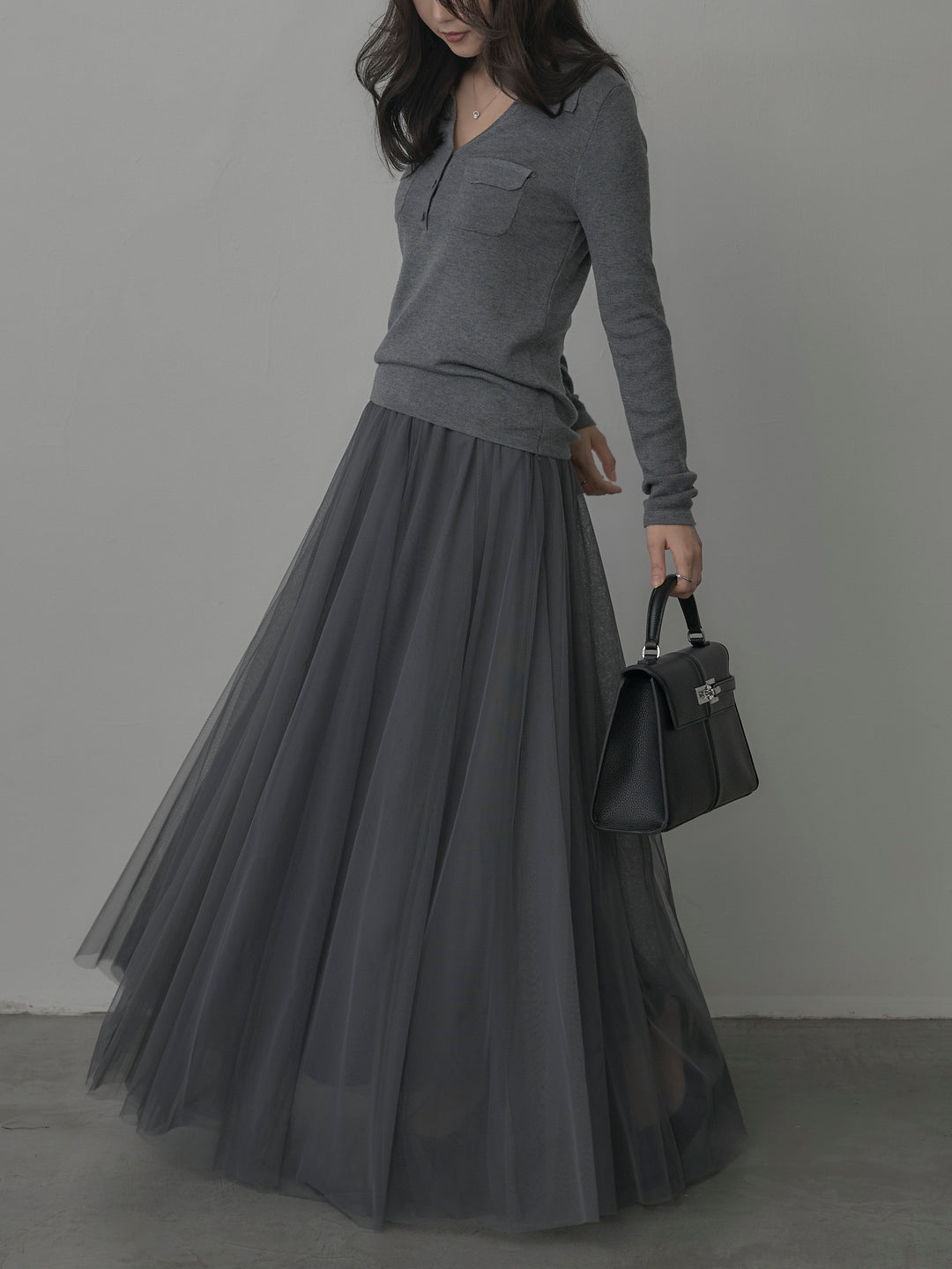 [予約]ボリュームチュールスカート【M】