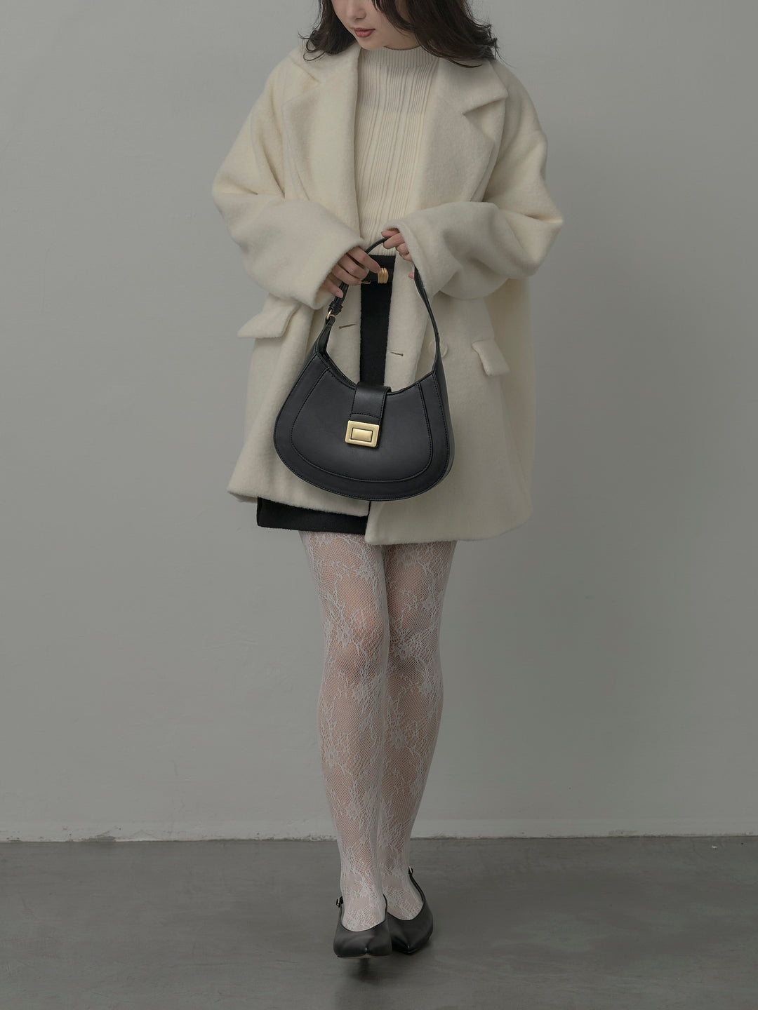 [予約]プチハイネックリブニットタンク