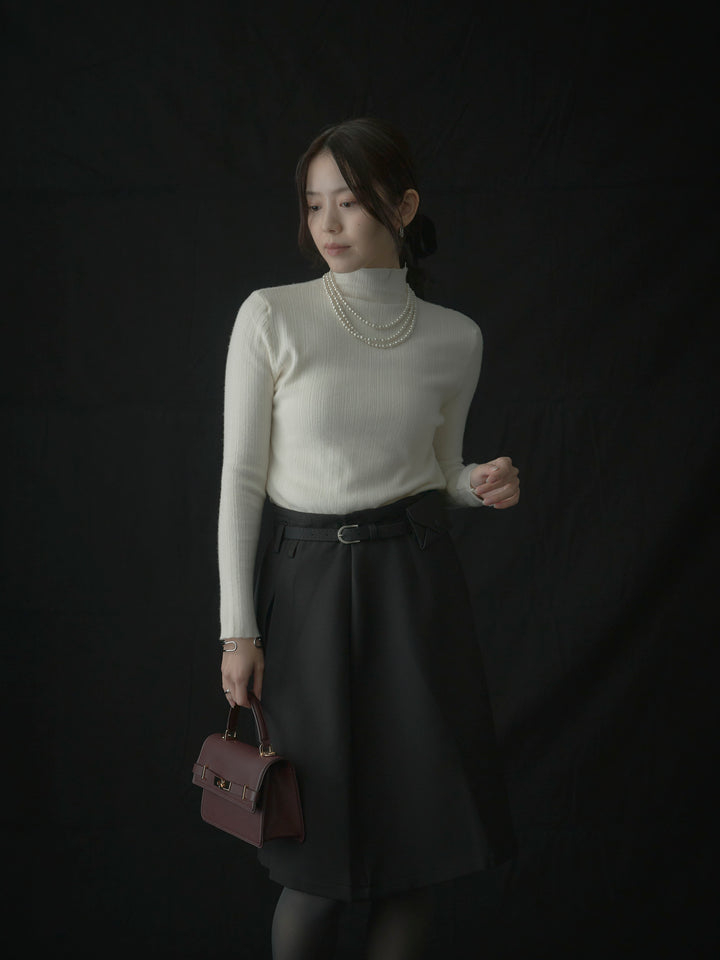 ウエストポーチ付きミディスカート