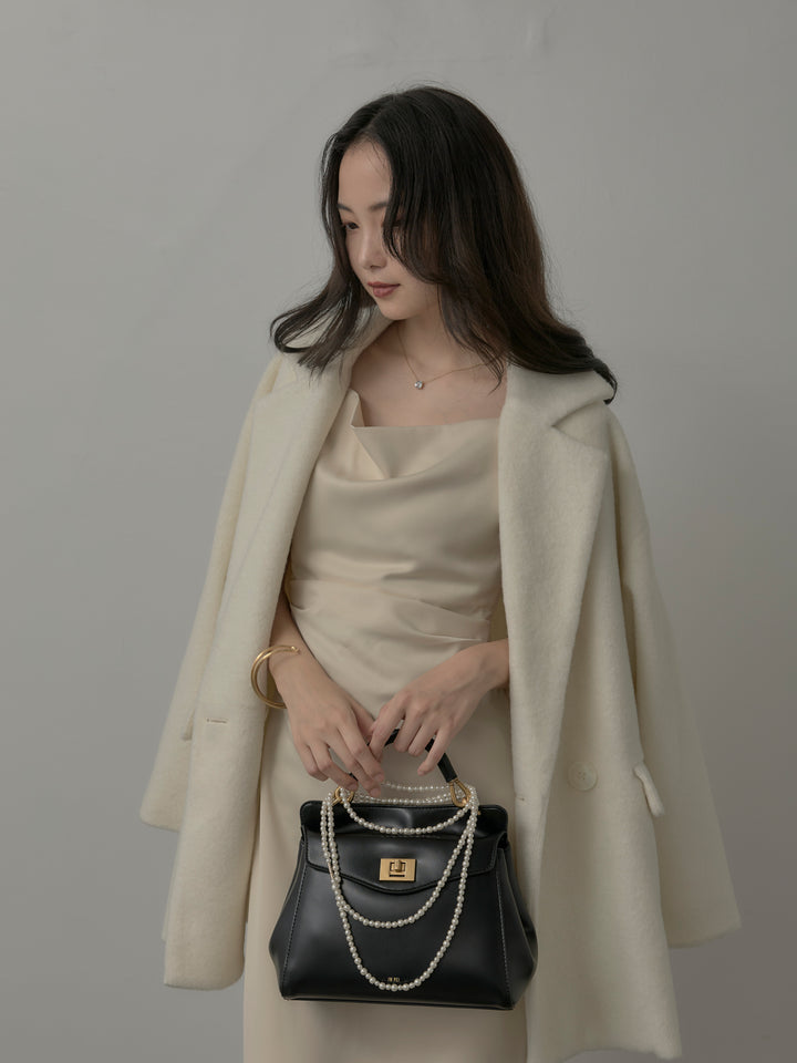 【SET】【Essential】オーバーサイズジャケットコート+【Essential】サテンドレープキャミワンピ(2set)