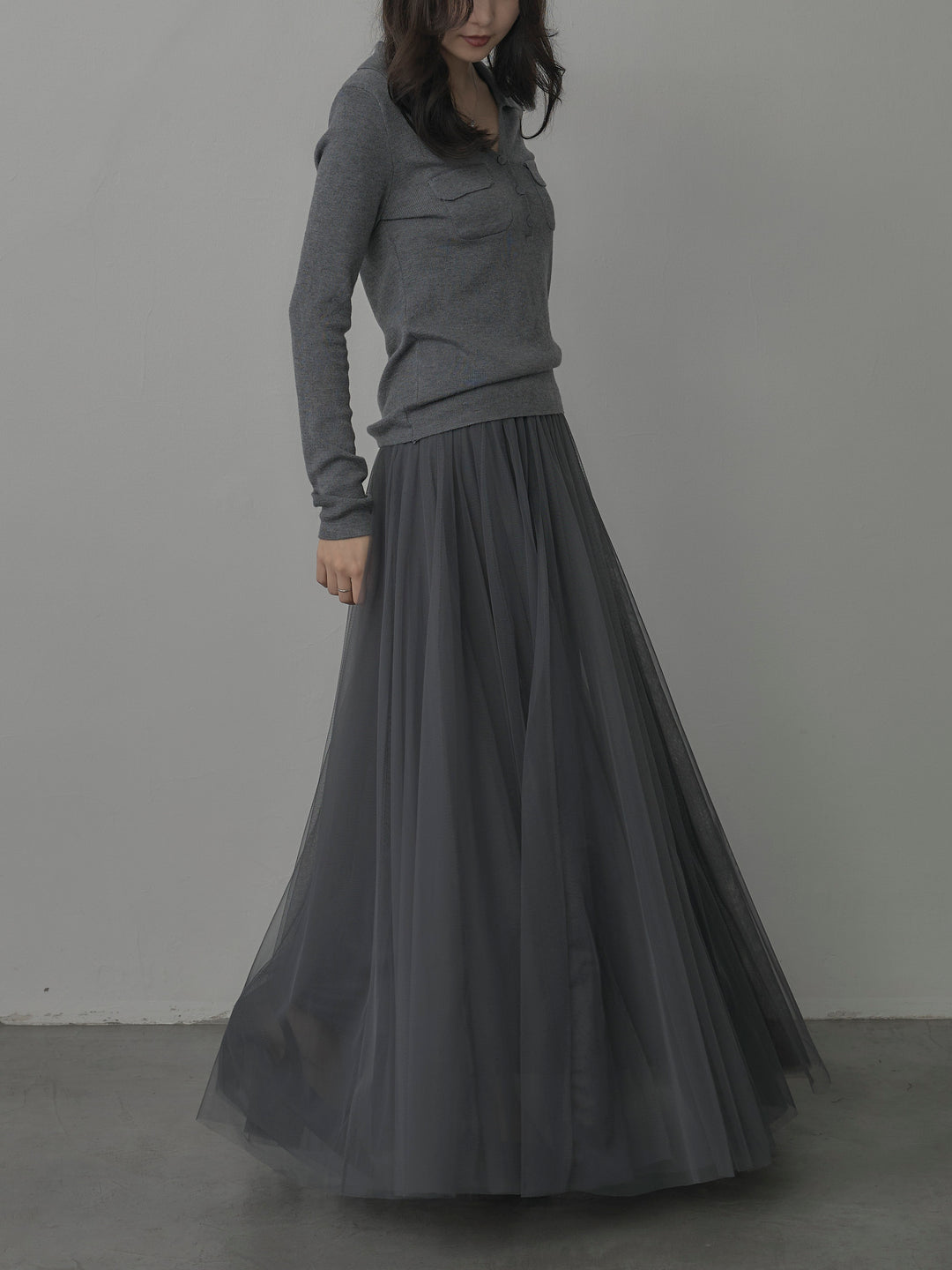 [予約]ボリュームチュールスカート【M】