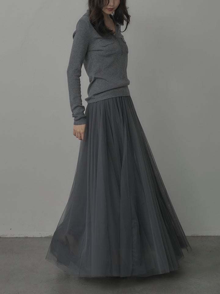 [予約]ボリュームチュールスカート【M】