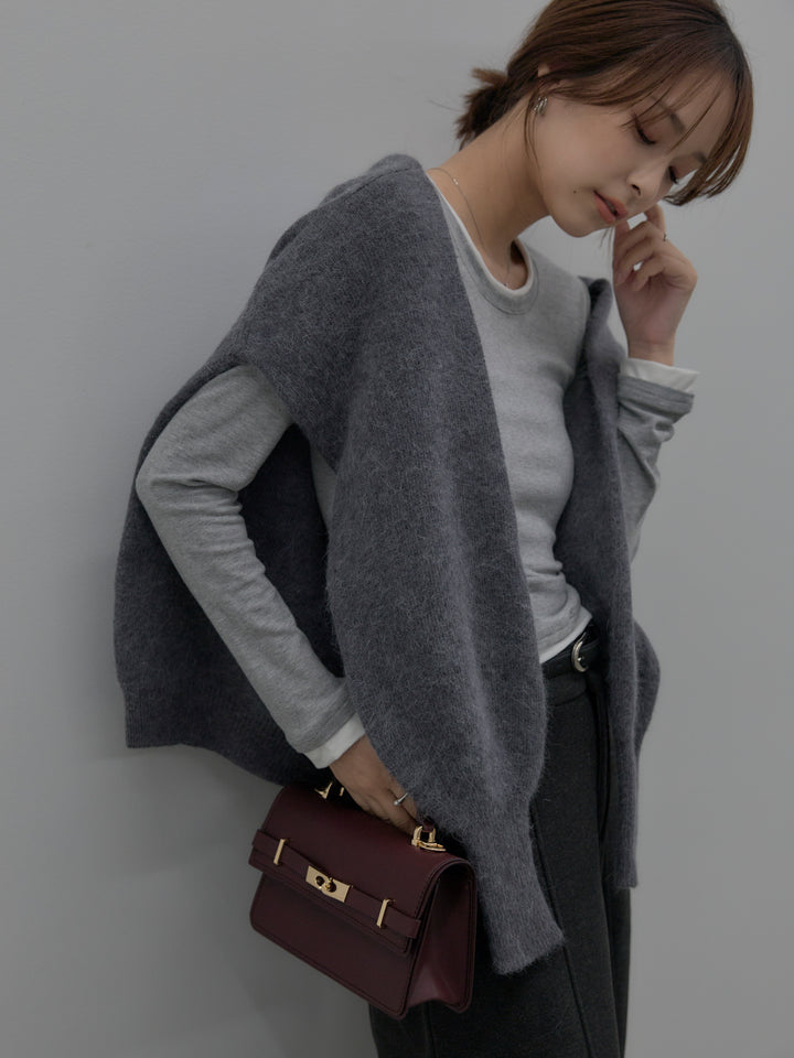 バイカラーレイヤードカットソー