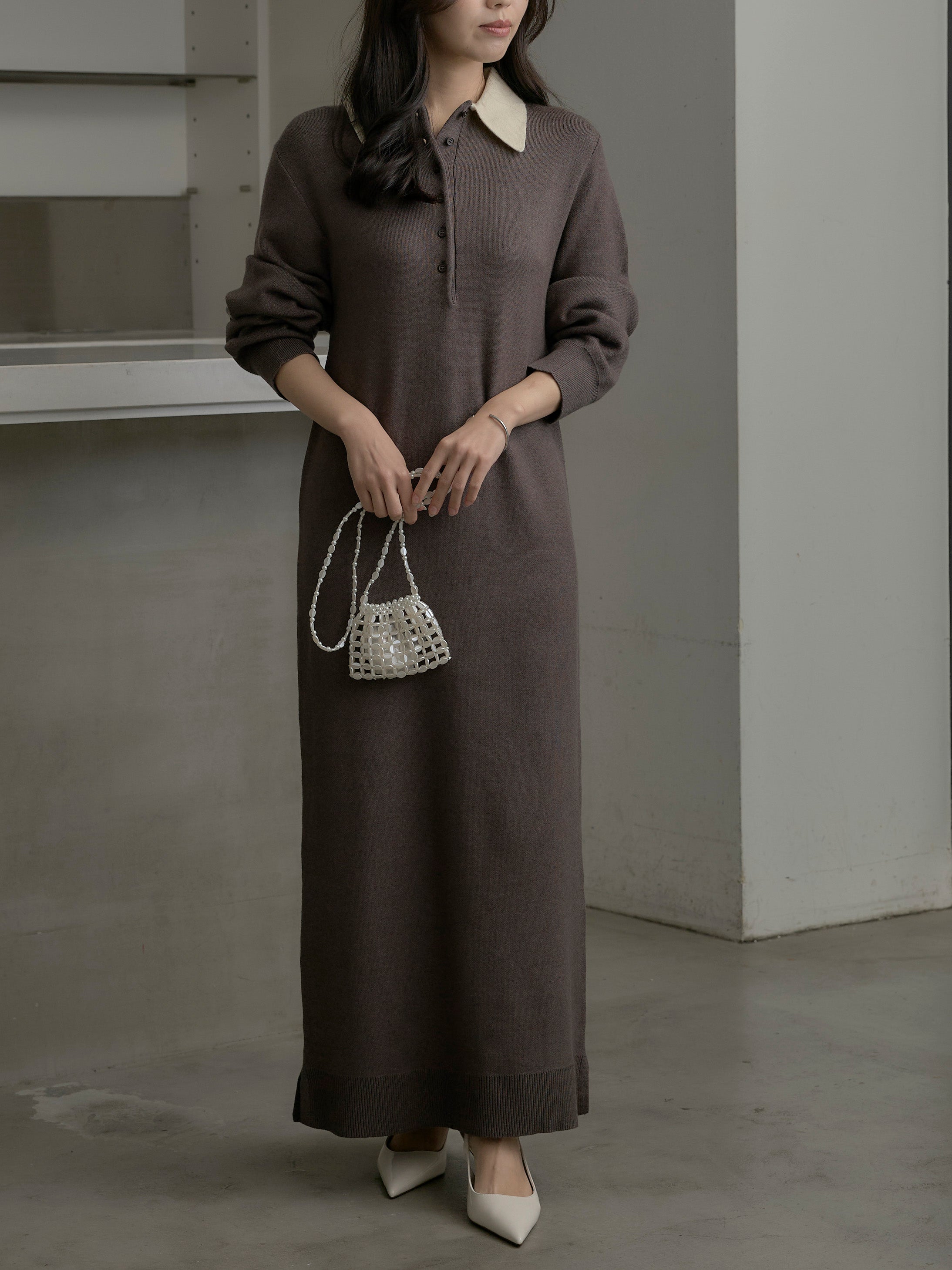 配色ポロニットワンピース – nairo