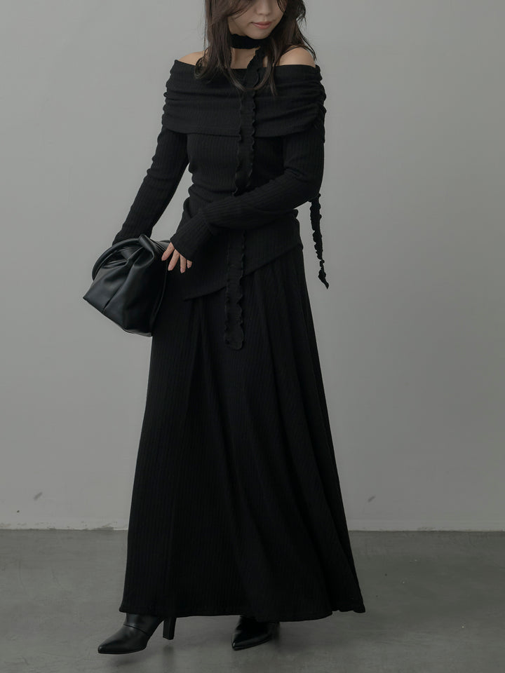 リブニットオフショルSETUP