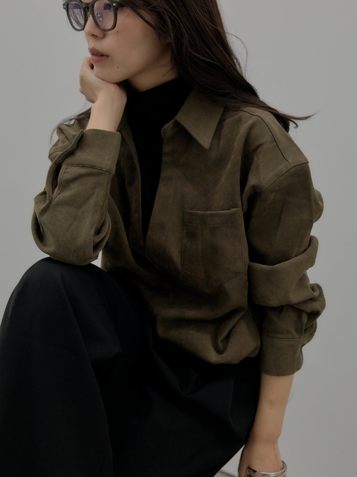 デザインタックワイドパンツ