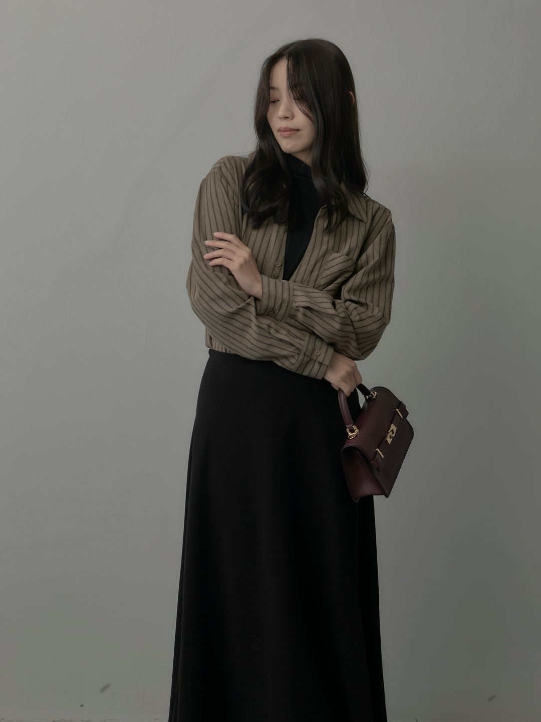 リラクシーフレアロングスカート