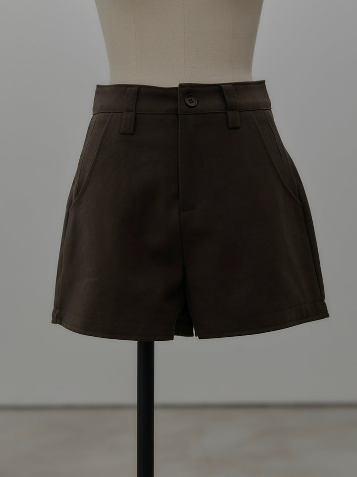 ウールタッチミニショートパンツ