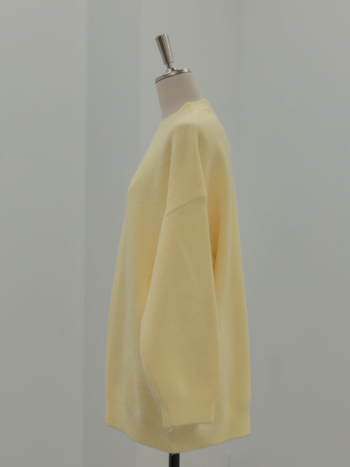 オーバーサイズニットプルオーバー