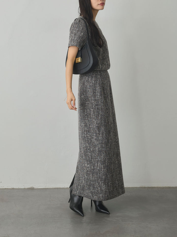 【Essential】ツイードペンシルスカート