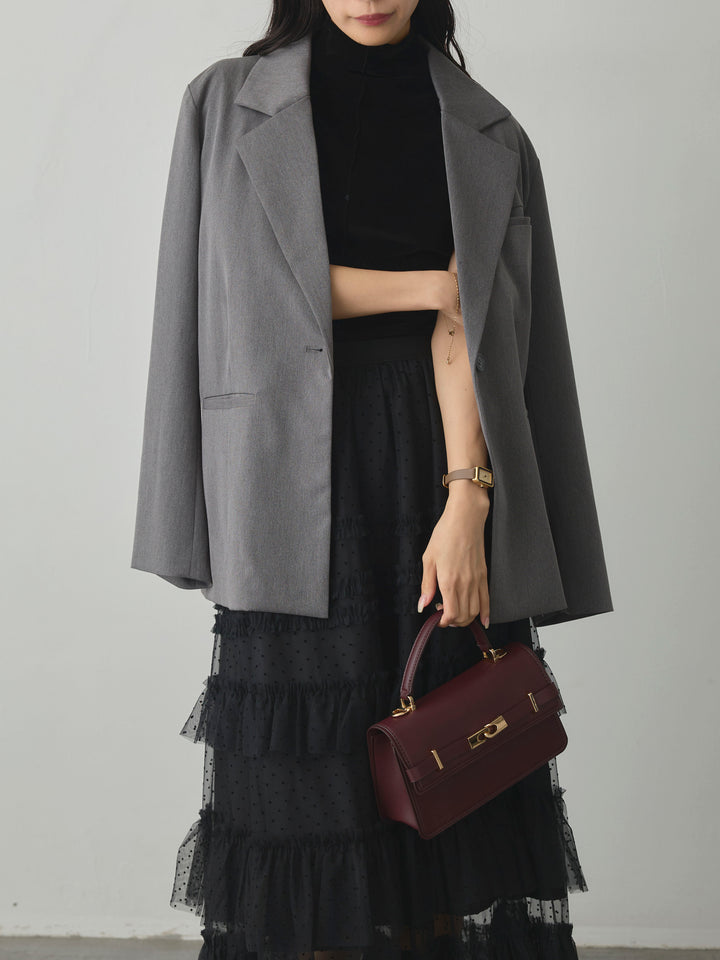 [予約]ドットチュールティアードスカート