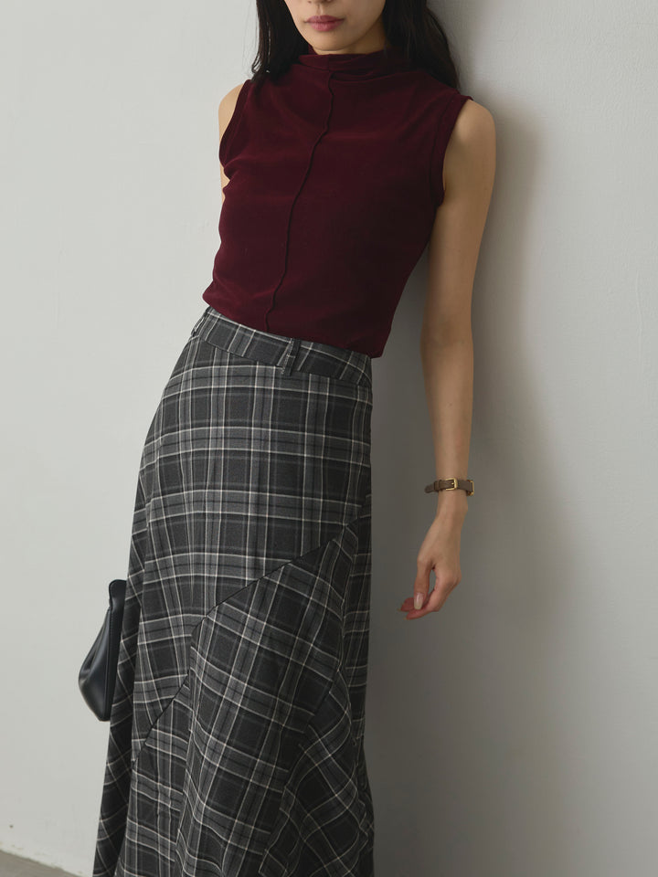 [予約]メッシュベロアノースリーブトップス