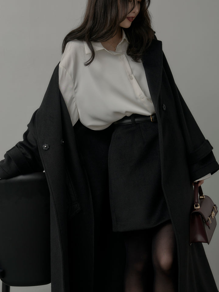 【Essential】ウールタッチミニスカート