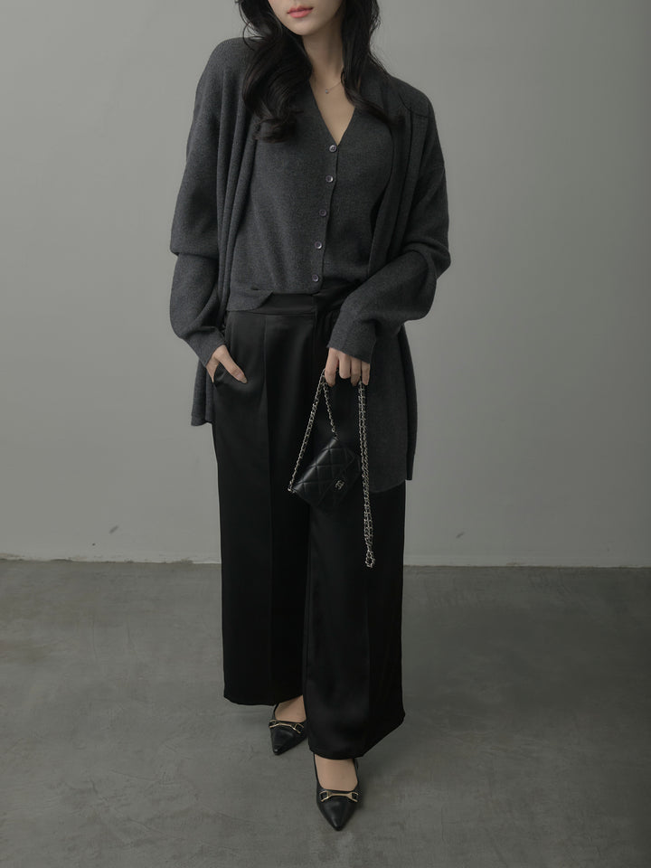 カーディガン&ニットベストアンサンブルSET