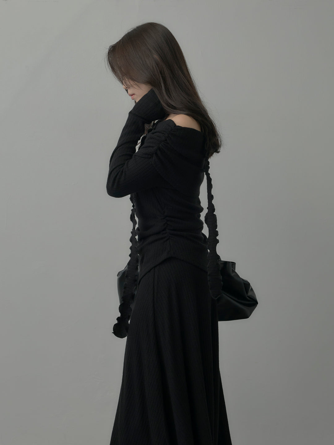 リブニットオフショルSETUP