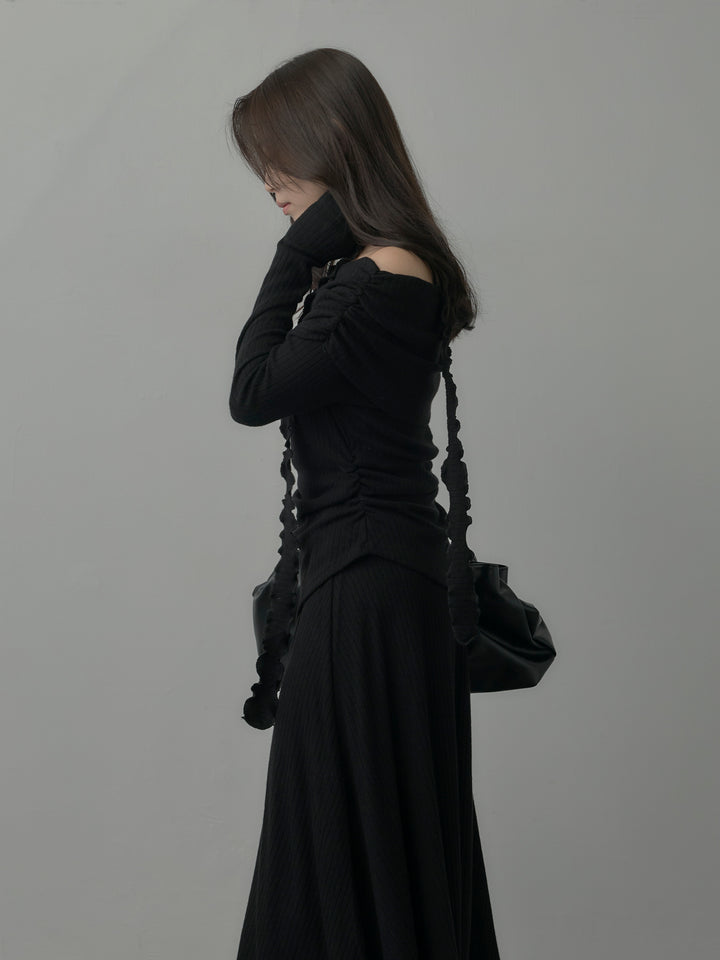 リブニットオフショルSETUP