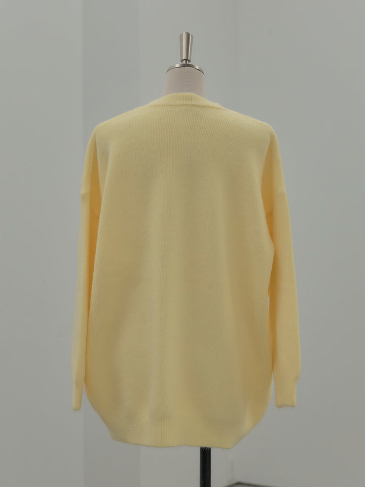 オーバーサイズニットプルオーバー