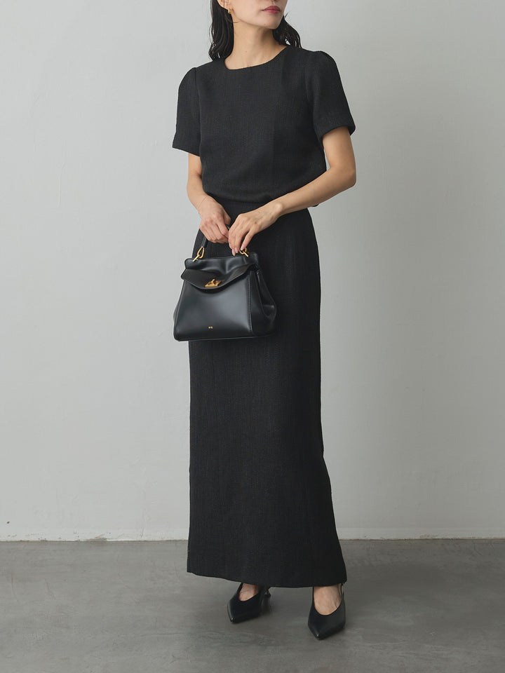 【Essential】ツイードペンシルスカート