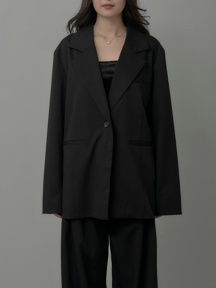 【Essential】ボックスシルエットテーラードジャケット
