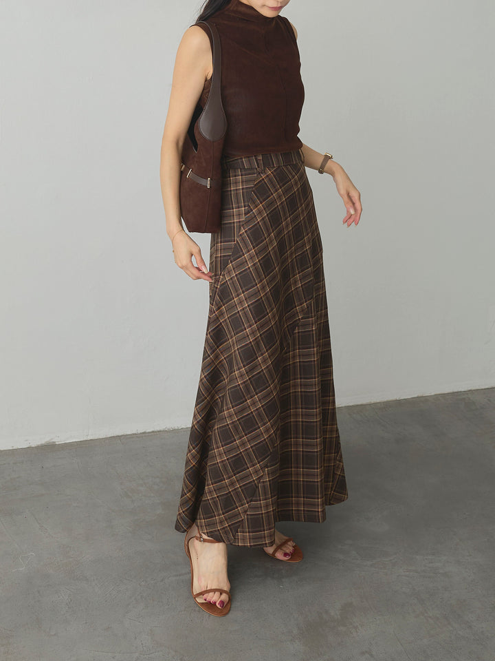 [予約]クラシカルチェックパネルスカート