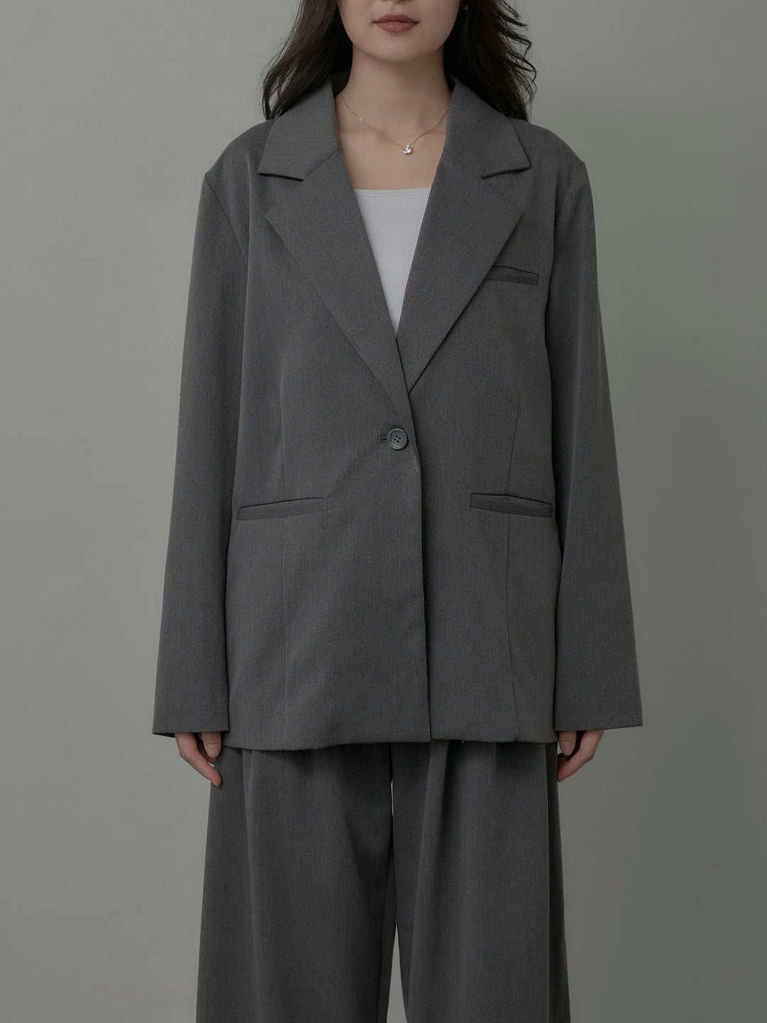 【Essential】ボックスシルエットテーラードジャケット