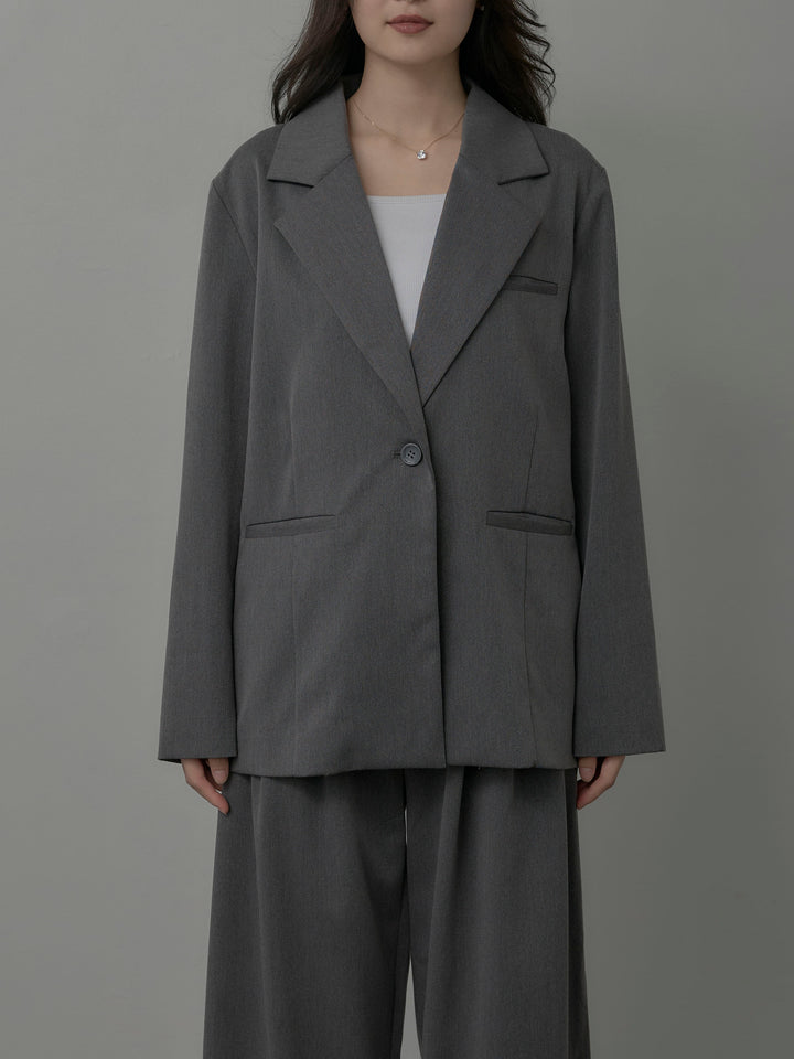 【Essential】ボックスシルエットテーラードジャケット