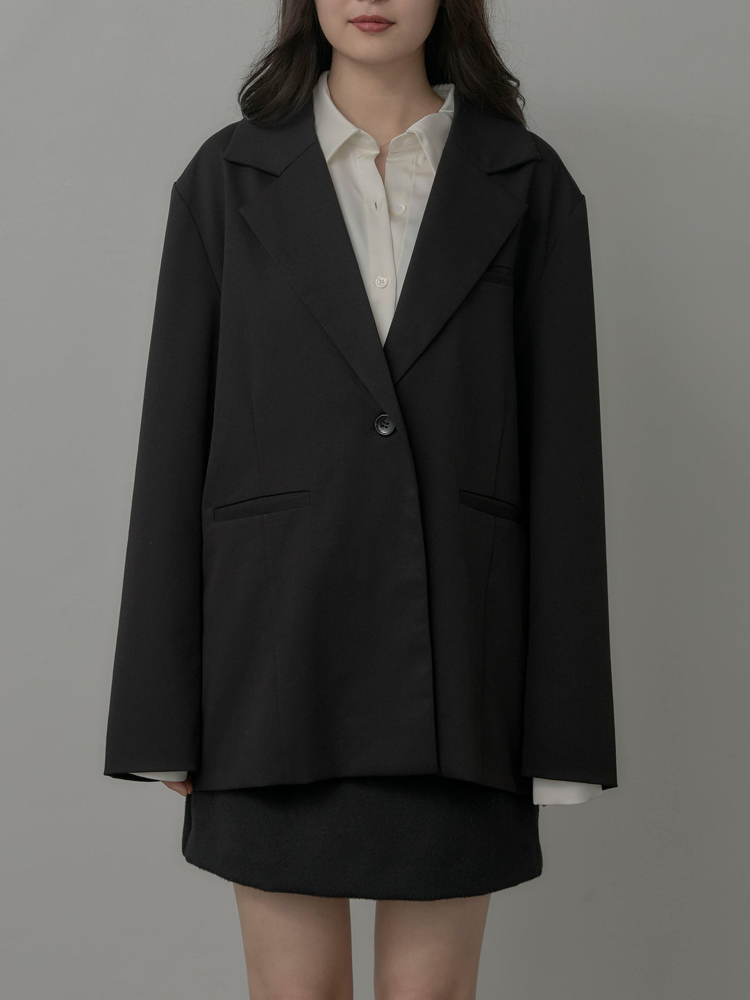 【Essential】ボックスシルエットテーラードジャケット