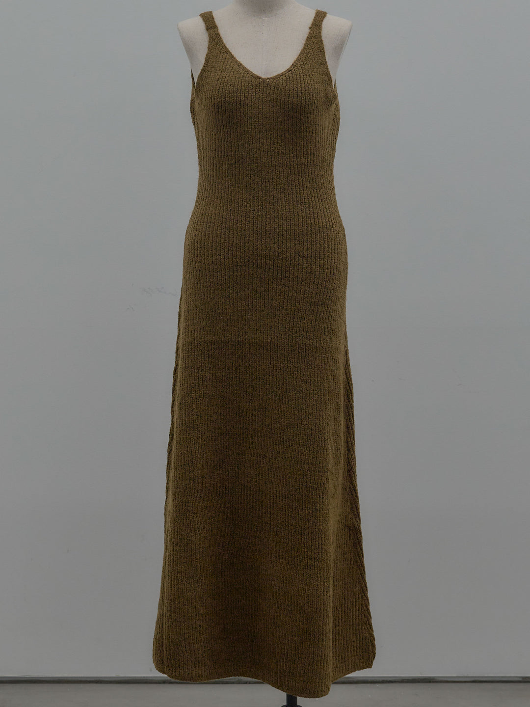 リュクスリブニットロングドレス