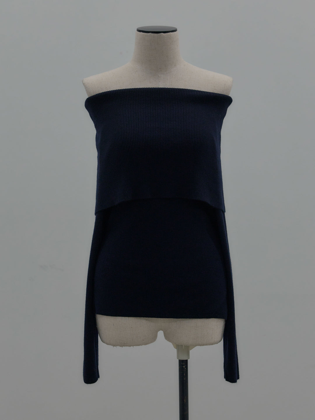 【premium touch】ソフトリブオフショルニットトップス