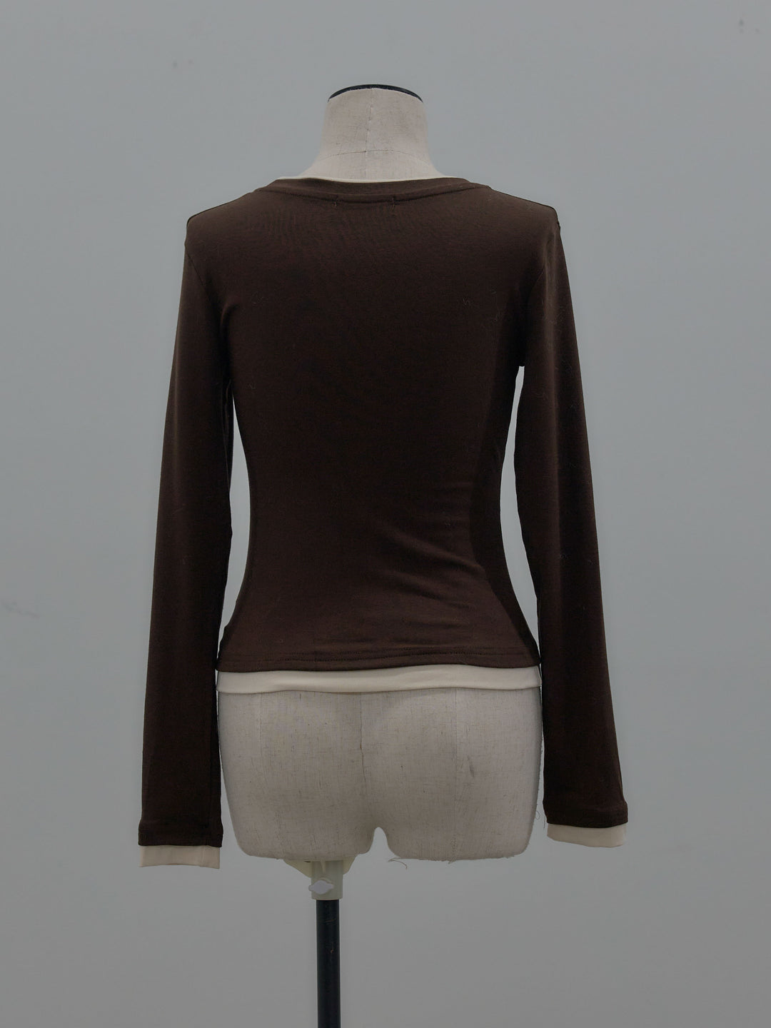 バイカラーレイヤードカットソー