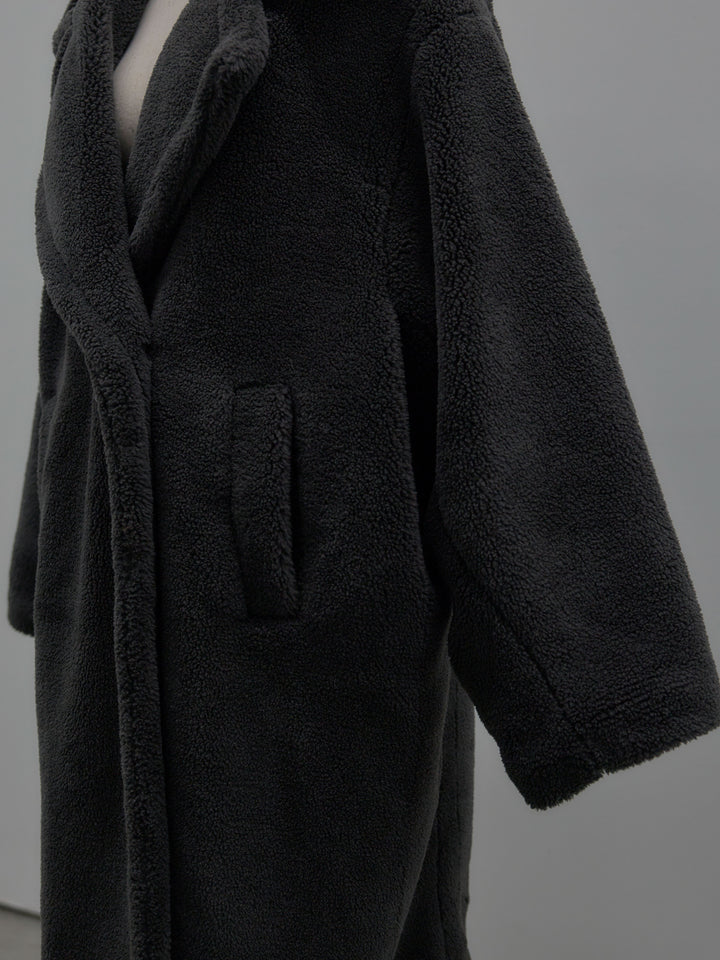 テディボアロングコート