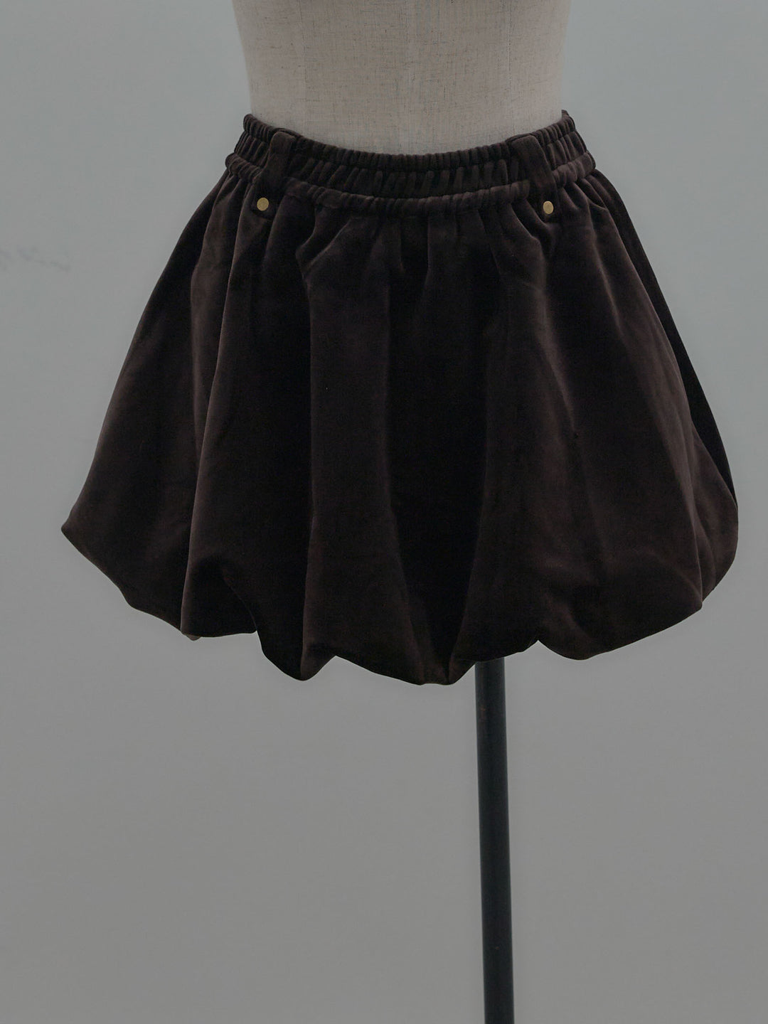 ベロアバルーンミニスカート(インパン付き)