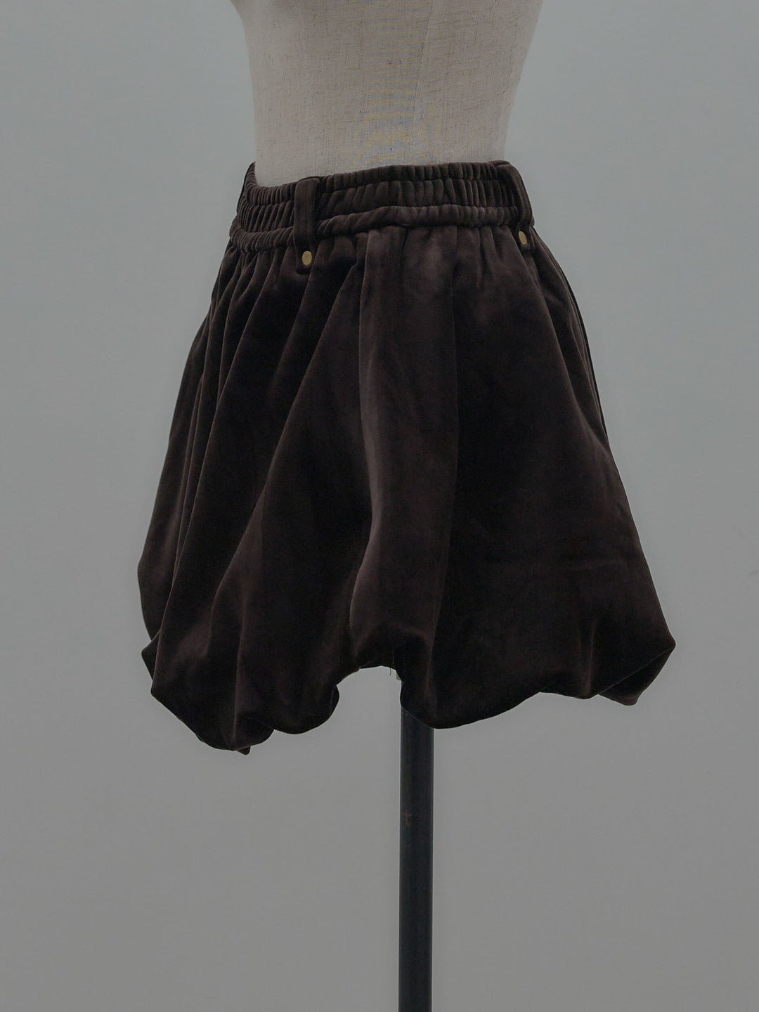 ベロアバルーンミニスカート(インパン付き)