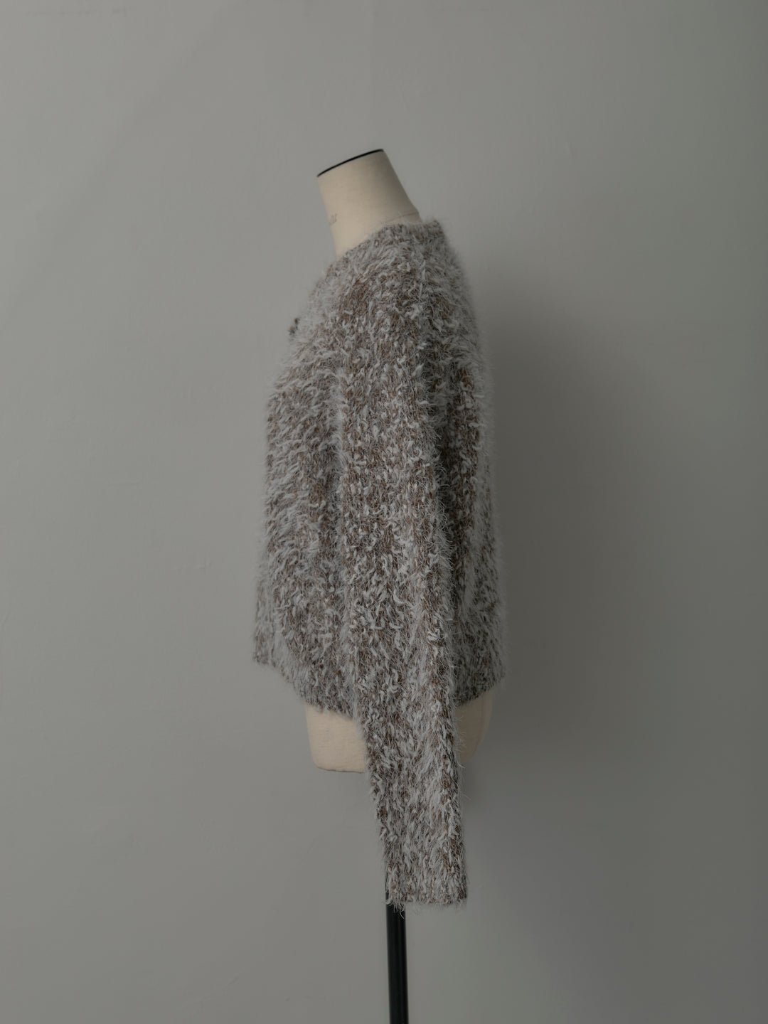 フェザーループニットカーディガン