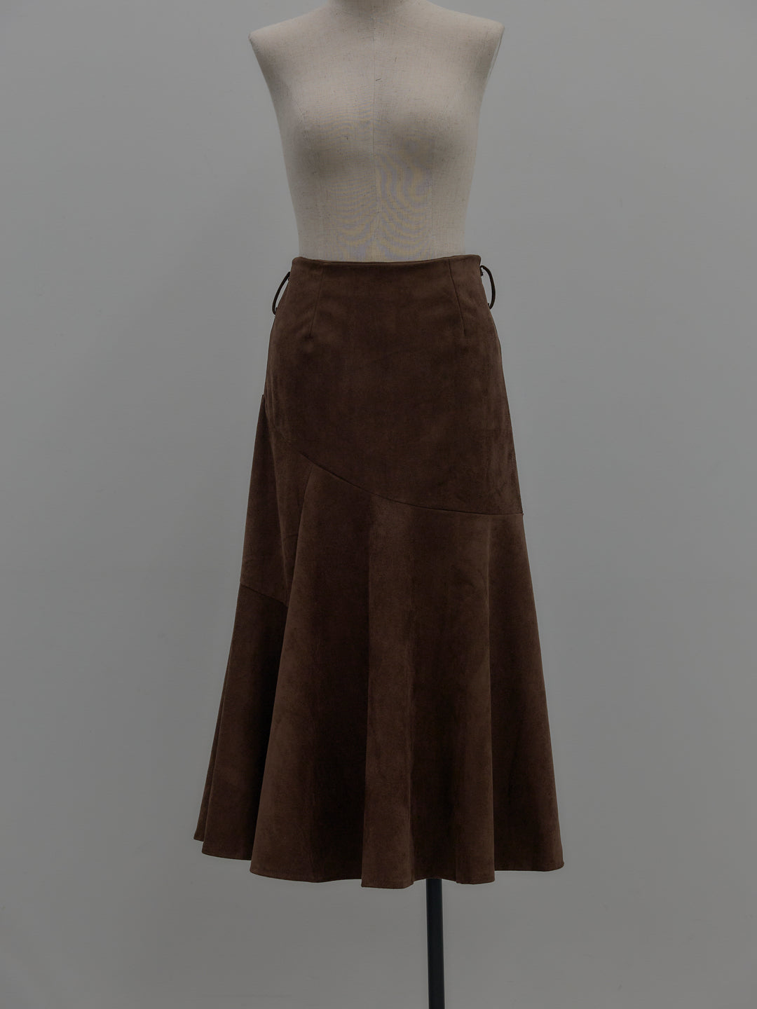 スウェードフレアスカート