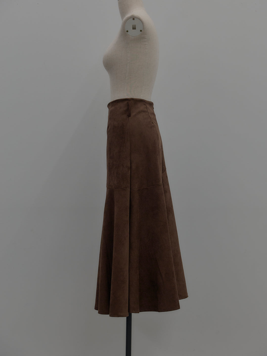 スウェードフレアスカート