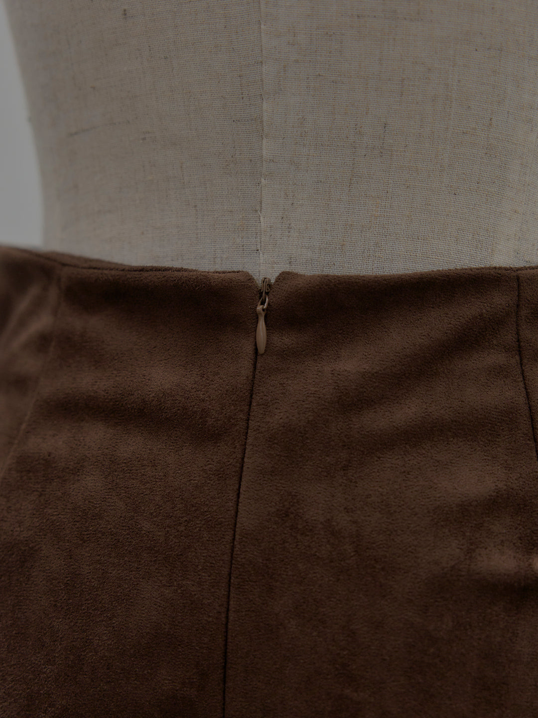 スウェードフレアスカート