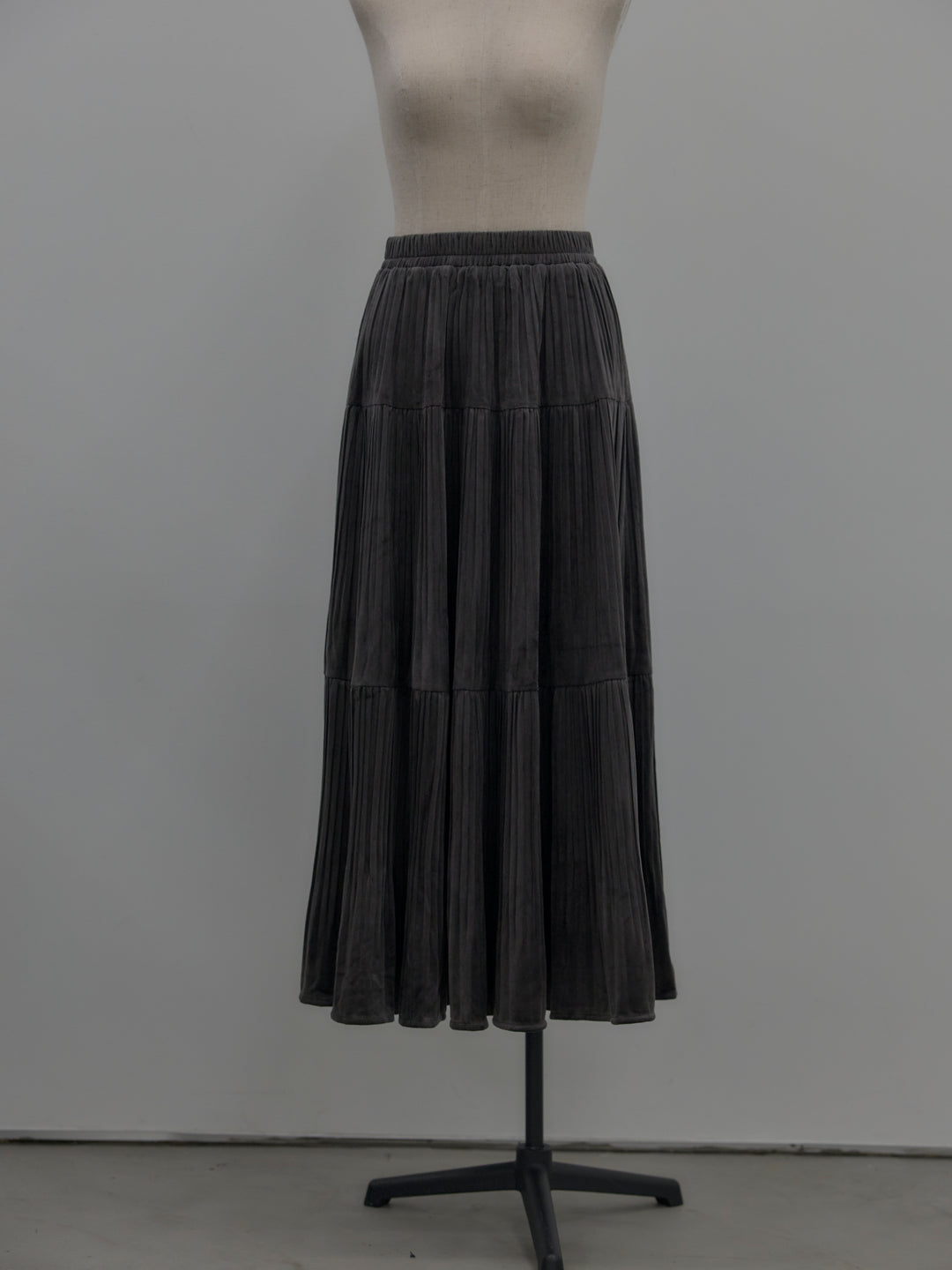 ベロアプリーツティアードスカート