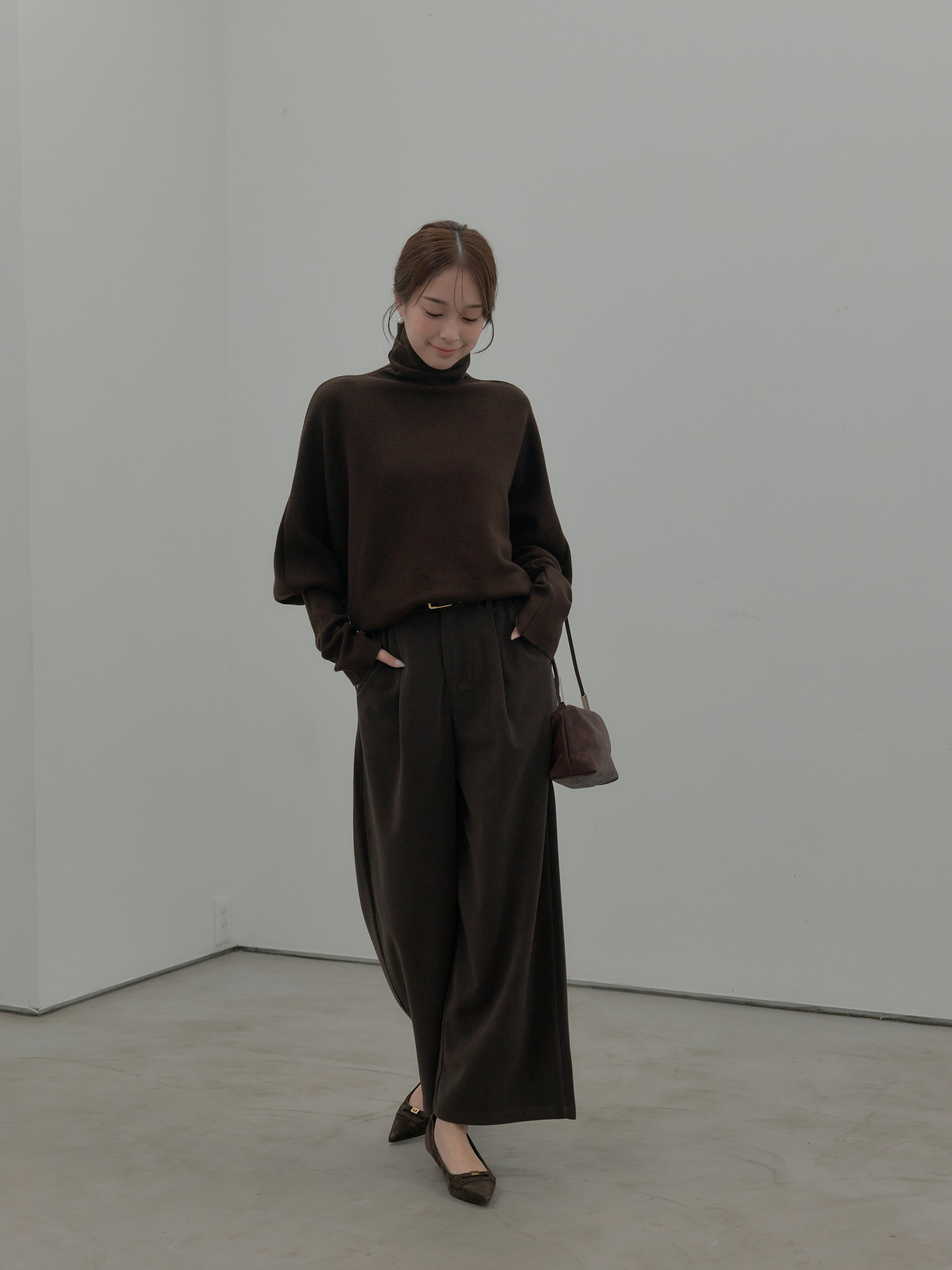 センタータックウールタッチパンツ – nairo